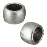 Tibetan Style European Beads, Donut, antique silver color plated, nickel, lead & cadmium free, 7x5x7mm, Hole:Approx 4.5mm, 500PCs/Lot, Sold By Lot