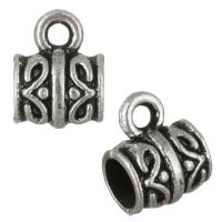 Tibetan Style Bail Beads, antique silver color plated, nickel, lead & cadmium free, 8x11x7.50mm, Hole:Approx 2mm, 5mm, 100PCs/Lot, Sold By Lot