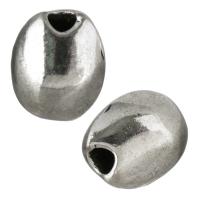 Zinc Alloy Large Hole Bead antique silver color plated nickel lead & cadmium free Approx 3mm Sold By Lot