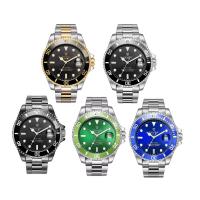TEVISE® Watch Collection, Stainless Steel, med zink legering dial & Glas, forgyldt, for mennesket & vandtæt & luminated, flere farver til valg, 43x14mm, Længde Ca. 9 inch, Solgt af PC