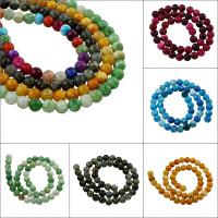 Fire Agate Beads, Round, more colors for choice, 8mm, Hole:Approx 1mm, Approx 43PCs/Strand, Sold Per Approx 14.5 Inch Strand