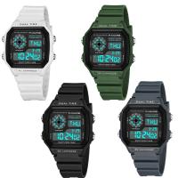KOLEKCE HODINEK PANARS® Watch, Silikon, s Umělá hmota & Zinek, á, nastavitelný & LED & pro muže & vodotěsný & lupínkovým, více barev na výběr, 48x26.5x16.5mm, Délka Cca 10.4 inch, Prodáno By PC