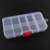 Jewelry Beads Container Plastic Rectangle detachable & 10 cells Sold By PC