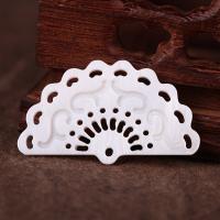 Natural White Shell Pendants, Fan, 20x2x34mm, Hole:Approx 1mm, Sold By PC