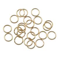 Iron Zárt Jump Ring, Vas, arany színű aranyozott, ólom és kadmium mentes, 8x1mm, Lyuk:Kb 6mm, 500G/Bag, Által értékesített Bag