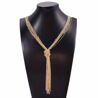Eisen Halsketten, mit Verlängerungskettchen von 5cm, plattiert, Twist oval & für Frau & Multi-Strang, keine, frei von Blei & Kadmium, 100mm, verkauft per ca. 19 ZollInch Strang