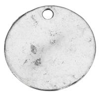 Zink Alloy Halsband, Flat Round, antik silver pläterad, nickel, bly och kadmium gratis, 37x1.50mm, Hål:Ca 4mm, 50PC/Lot, Säljs av Lot