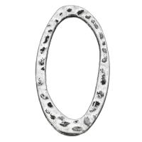 Cink ötvözet összekapcsolása Ring, antik ezüst színű bevonattal, nikkel, ólom és kadmium mentes, 39x20x1.50mm, Lyuk:Kb 31x14mm, 50PC-k/Lot, Által értékesített Lot