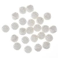 ABS-Kunststoff-Perlen, weiß, 10mm, Bohrung:ca. 1mm, 100PCs/Tasche, verkauft von Tasche