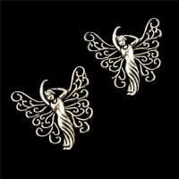 Zinc Alloy Jewelry Cabochons Girl antique silver color plated lead & cadmium free Sold By Bag