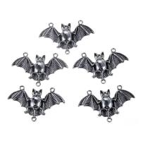 Animal Zinc Alloy Connector Bat antique silver color plated 1/1 loop lead & cadmium free Approx 1mm Sold By Bag