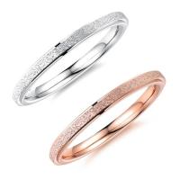 Stainless Steel Finger Ring, plated, different size for choice & for woman & stardust, more colors for choice, 2mm, Sold By PC