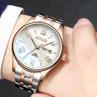Men Wrist Watch, Stainless Steel, with Tibetan Style dial & Glass, plated, for man & waterproof, more colors for choice, 40.5x11mm, Sold Per Approx 9.4 Inch Strand