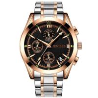 Men Wrist Watch Stainless Steel with zinc alloy dial & Glass plated for man & waterproof Sold Per Approx 9.4 Inch Strand