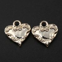Zinc Alloy Heart Pendants 18K gold plated lead & cadmium free Approx 1.5mm Sold By PC