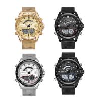 مجموعة RISTOS® Watch, الفولاذ المقاوم للصدأ, مع زجاج, مطلي, مقاومة للماء الحياة & الصمام & للرجل & luminated, المزيد من الألوان للاختيار, 47x24mm, طول تقريبا 10 بوصة, تباع بواسطة PC