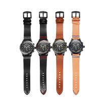 RISTOS® Watch Collection, PU, med Glas & Stainless Steel, sort ionisk, Livsbestandig & justerbar & for mennesket, flere farver til valg, 44x12mm, Længde Ca. 9 inch, Solgt af PC