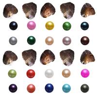 Freshwater Cultured Love Wish Pearl Oyster, Freshwater Pearl, Potato, mixed colors, 7-8mm, 20PCs/Bag, Sold By Bag