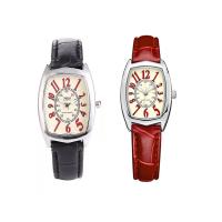 Women Wrist Watch PU Leather with Glass & Stainless Steel & Zinc Alloy silver color plated Life water resistant & adjustable & for woman Length Approx 8.5 Inch Sold By PC