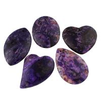 Purple Agate Pendler, blandet, 38x50x8mm-35x52x6mm, Hole:Ca. 1mm, 5pc'er/Bag, Solgt af Bag