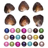 Freshwater Cultured Love Wish Pearl Oyster Freshwater Pearl Potato mixed colors 6.5-7mm Sold By Bag