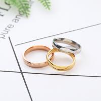 Vinger Ring in edelstaal, Roestvrij staal, plated, uniseks & verschillende grootte voor keus, meer kleuren voor de keuze, Verkocht door PC