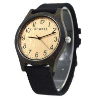 مجموعة BEWELL® Watch, قماش, مع زجاج & خشب & الفولاذ المقاوم للصدأ, مقاومة للماء الحياة & مواد مختلفة للاختيار & قابل للتعديل & للرجل, 54mm, طول تقريبا 8.5 بوصة, تباع بواسطة PC