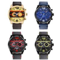 MINIFOCUS® Watch-samling, Læder, med Glas & Stainless Steel & Zinc Alloy, forgyldt, Livsbestandig & justerbar & for mennesket, flere farver til valg, 41x14mm, Længde Ca. 10 inch, Solgt af PC