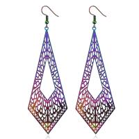 Stainless Steel Drop Earring iron earring hook with painted & for woman Sold By Pair