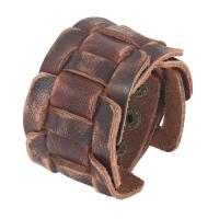 Rindsleder Armband, Kuhhaut, mit Messing, plattiert, unisex & einstellbar, keine, 40mm, verkauft per ca. 8.4 ZollInch Strang