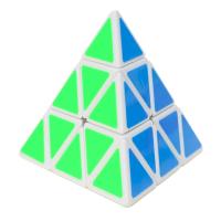 Magic Rubik Speed Puzzle Cubes Toys, Plastic, Triangle, multi-colored, 100x100x80mm, Sold By PC