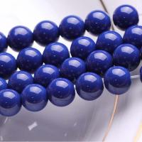 Lapislazuli Perlen, Blaues Erz, rund, natürlich, verschiedene Größen vorhanden, blau, verkauft per ca. 15.7 ZollInch Strang