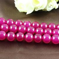 Carnelian Beads Round natural bright rosy red Sold Per Approx 15.7 Inch Strand