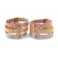 Bijoux bracelet en acier inoxydable, Placage, pour femme, plus de couleurs à choisir, 10x1mm, Vendu par Environ 8.3 pouce brin