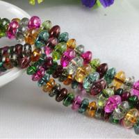 Perles bijoux en pierres gemmes, Synthétique-Tourmaline, normes différentes pour le choix, multicolore, Vendu par Environ 15.7 pouce brin