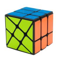 Magic Rubik Speed Puzzle Cubes Toys, Plastic, more colors for choice, 50x50x50mm, Sold By PC