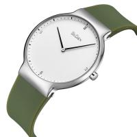 BIDEN® Watch Collection, Silicone, med Glas & Stainless Steel, forgyldt, Livsbestandig & justerbar & for mennesket, flere farver til valg, 40x8mm, Længde Ca. 9 inch, Solgt af PC