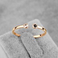 Zinc Alloy Finger Ring plated & for woman & with rhinestone 3mm Sold By PC
