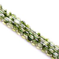 Green Phantom Quartz Beads Round natural green Sold Per Approx 15.7 Inch Strand