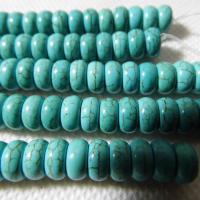 Turquoise Beads Flat Round natural green Sold Per Approx 15.7 Inch Strand