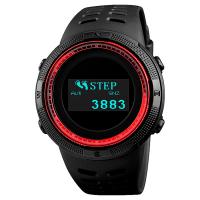 SKmei®  Unisex Jewelry Watch, ABS Plastic, with Silicone & Stainless Steel, plated, 50M waterproof & 3d pedometer & calorie & multifunctional & with compass & adjustable & LED, more colors for choice, 49x49x15mm, 24mm, Length:Approx 9.8 Inch, Sold By PC