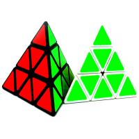 Puzzle de vitesse magiques Rubik Cubes jouets, plastique, triangle, plus de couleurs à choisir, 101x88x86mm, Vendu par PC
