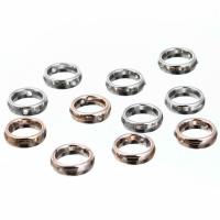 Copper Coated Plastic Frame Bead Donut plated for woman 10mm Approx 1mm Sold By Bag