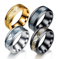 Titanium ocel Prst prsten, á, různé velikosti pro výběr & pro muže, více barev na výběr, Prodáno By PC