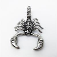 Stainless Steel Animal Pendants Scorpion gold color plated for man & blacken Approx 2-4mm Sold By PC