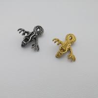 Stainless Steel Animal Pendants Dragon gold color plated Unisex & blacken Approx 2-4mm Sold By PC