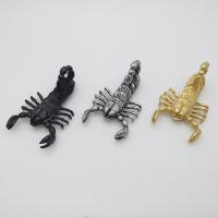 Edelstahl Tieranhänger, Skorpion, plattiert, unisex & Schwärzen, keine, 48.6x76.2mm, verkauft von PC