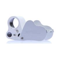 Plastic Magnifier with Zinc Alloy portable & durable & with LED light Sold By PC