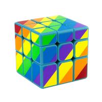 Magic Rubik Speed Puzzle Cubes Speelgoed, Plastic, Kubus, meer kleuren voor de keuze, 57x57x57mm, 3pC's/Bag, Verkocht door Bag