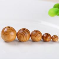 Wood Beads, Round, different size for choice, original color, Hole:Approx 1mm, Sold By Bag